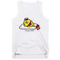 Gudetama The Lazy Egg Diner Server Break Time Tank Top