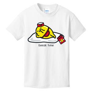 Gudetama The Lazy Egg Diner Server Break Time Kids T-Shirt