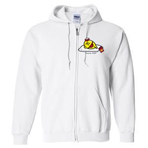 Gudetama The Lazy Egg Diner Server Break Time Full Zip Hoodie