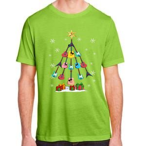 Guitar Tree Lights Christmas Pajamas Guitar Lovers Xmas Tree Cool Gift Adult ChromaSoft Performance T-Shirt