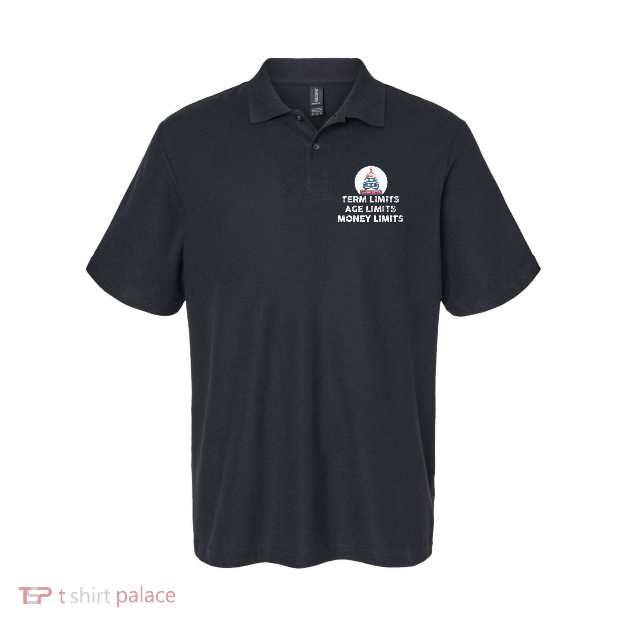 Government Term Limits Age Money Defund Politicians Softstyle Adult Sport Polo