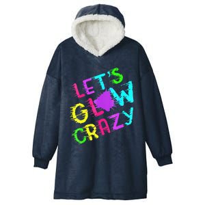 Group Team Lets A Glow Crazy Retro Colorful Hooded Wearable Blanket