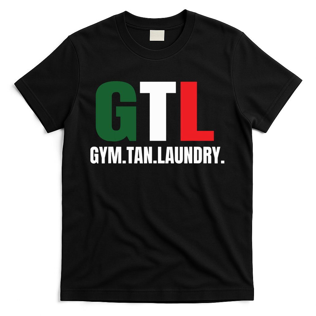 Gym Tan Laundry Gtl New Jersey Garden Nj Shore Italian Flag T-Shirt