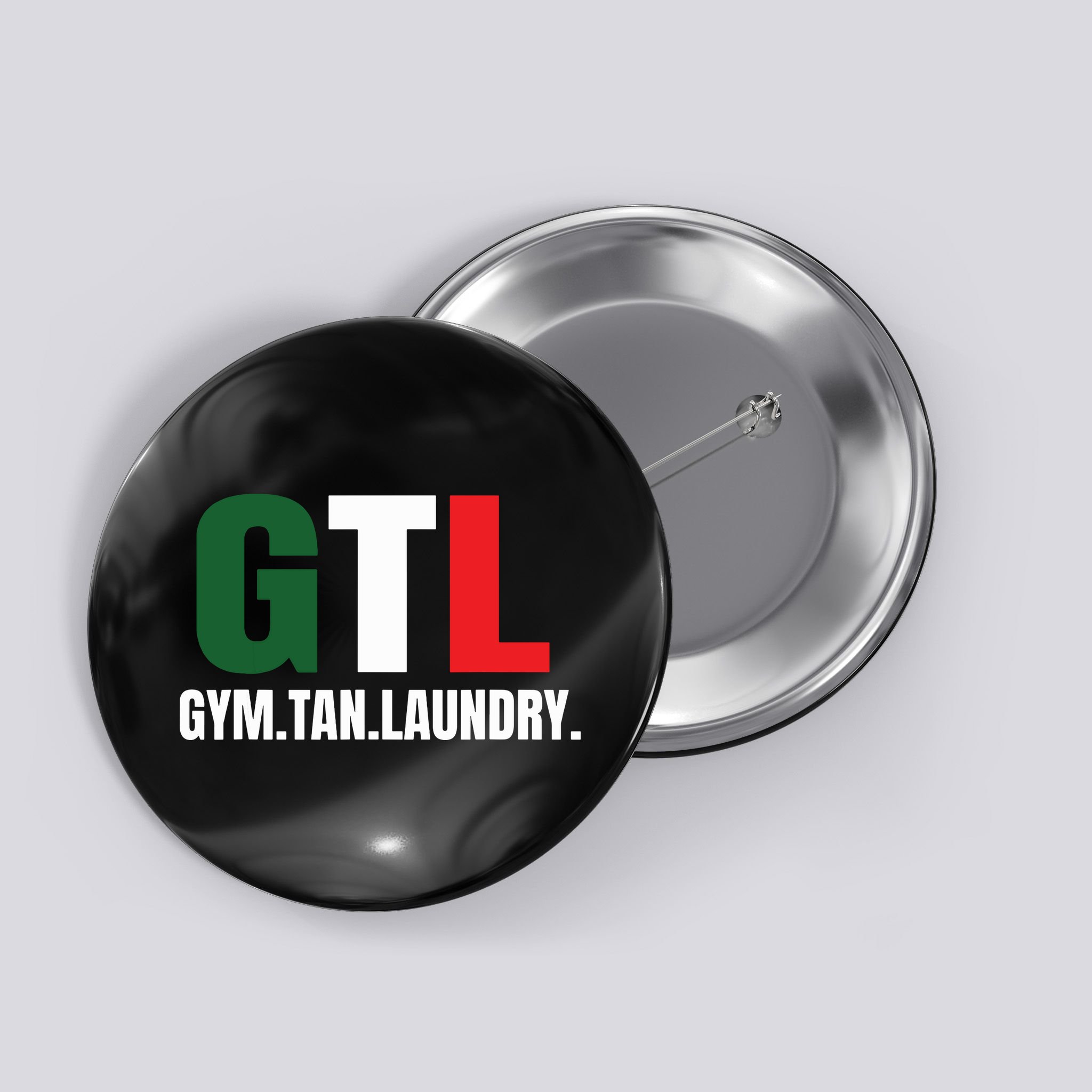 Gym Tan Laundry Gtl New Jersey Garden Nj Shore Italian Flag Button