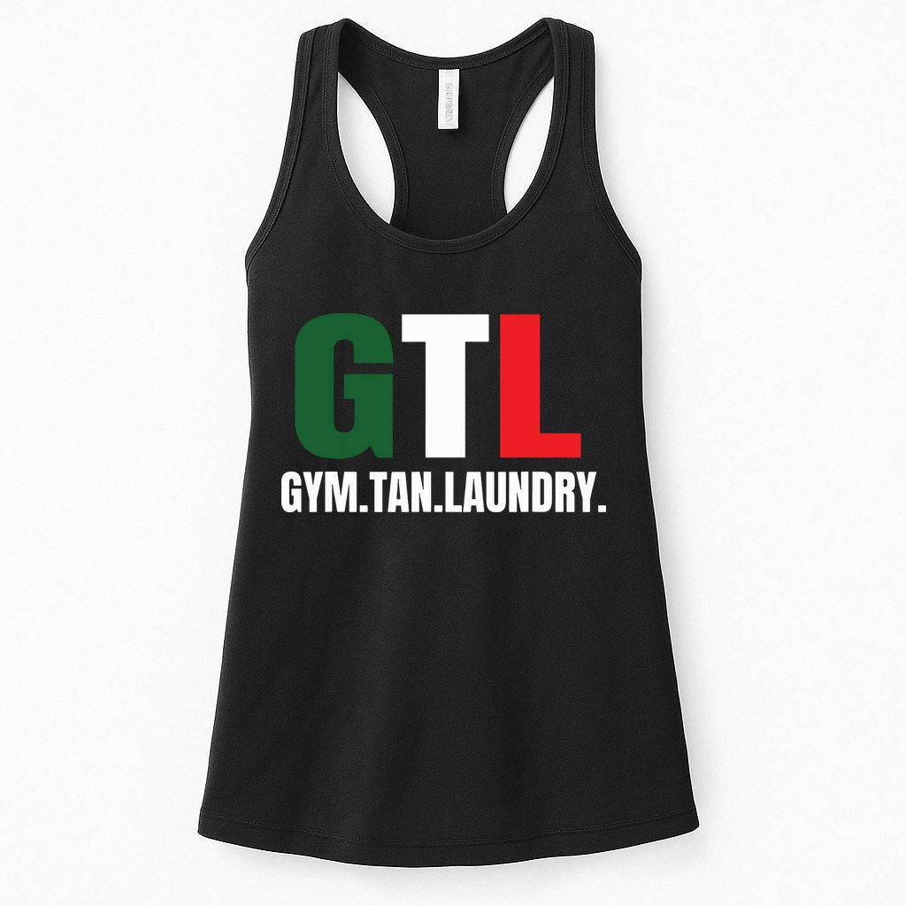 Gym Tan Laundry Gtl New Jersey Garden Nj Shore Italian Flag Womens Tank Top