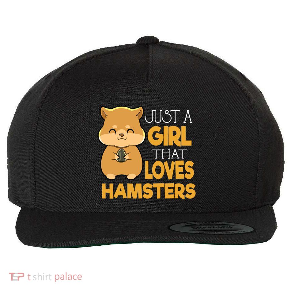 Girl That Loves Hamsters Gift Wool Snapback Cap