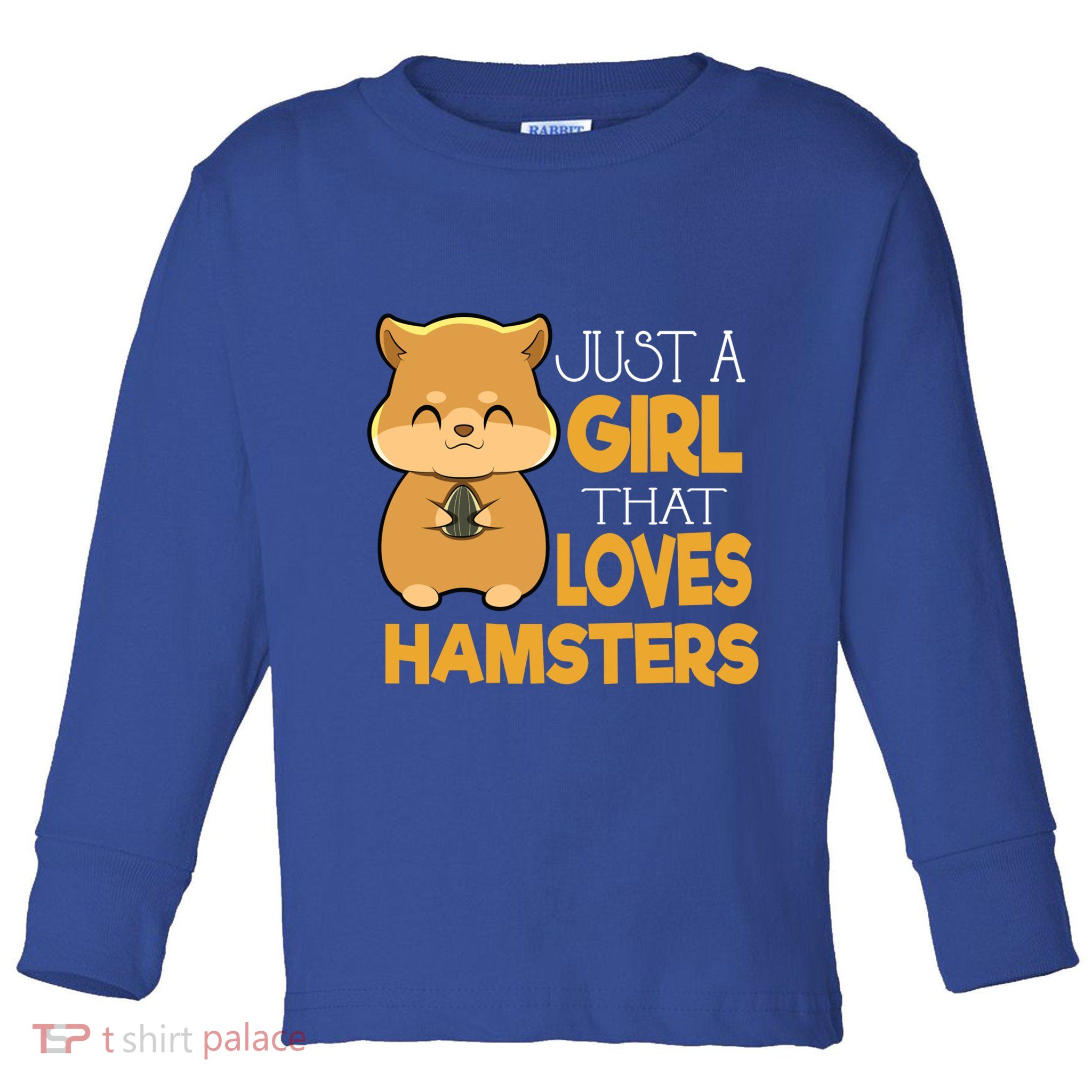 Girl That Loves Hamsters Gift Toddler Long Sleeve Shirt