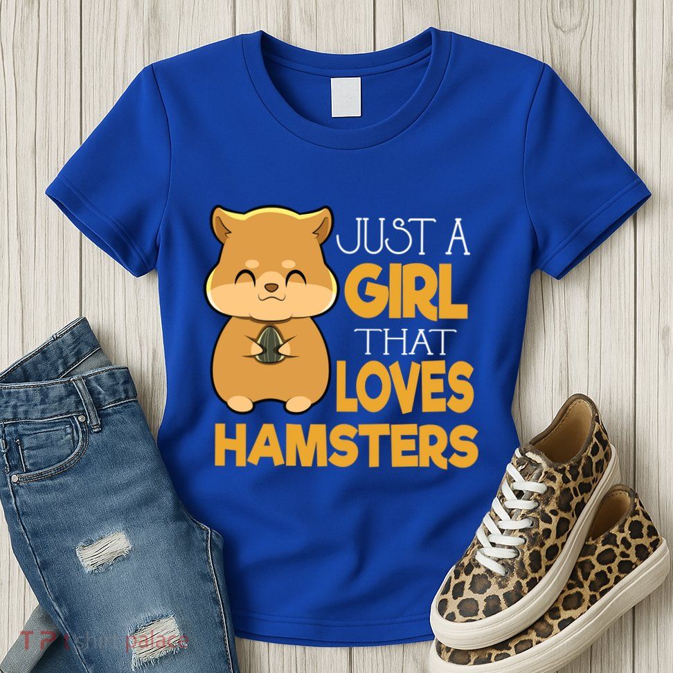 Girl That Loves Hamsters Gift Womens T-Shirt