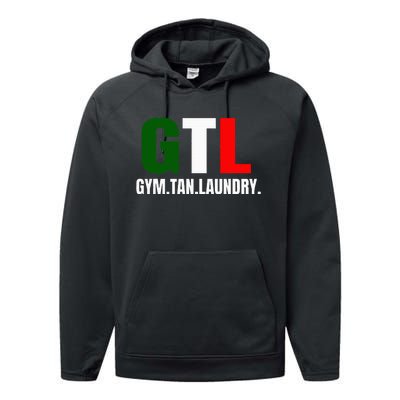 Gym Tan Laundry GTL New Jersey Garden NJ Shore Italian Flag Performance Fleece Hoodie