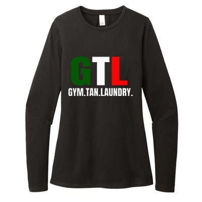 Gym Tan Laundry GTL New Jersey Garden NJ Shore Italian Flag Womens CVC Long Sleeve Shirt