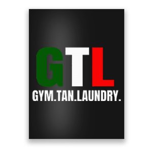 Gym Tan Laundry GTL New Jersey Garden NJ Shore Italian Flag Poster