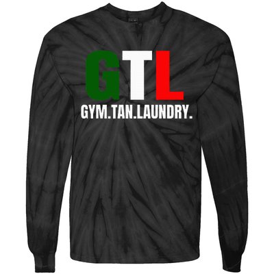 Gym Tan Laundry GTL New Jersey Garden NJ Shore Italian Flag Tie-Dye Long Sleeve Shirt