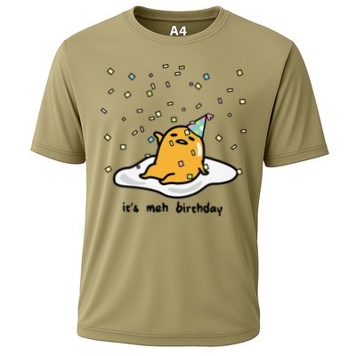 Gudetama The Lazy Egg It's Meh My Birthday Confetti Party Cooling Performance Crew T-Shirt