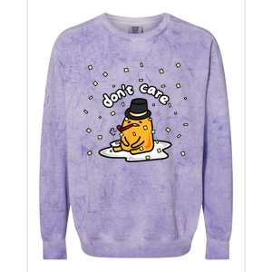 Gudetama The Lazy Egg Japan Don't Care Japan Colorblast Crewneck Sweatshirt