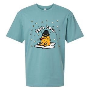 Gudetama The Lazy Egg Japan Don't Care Japan Sueded Cloud Jersey T-Shirt