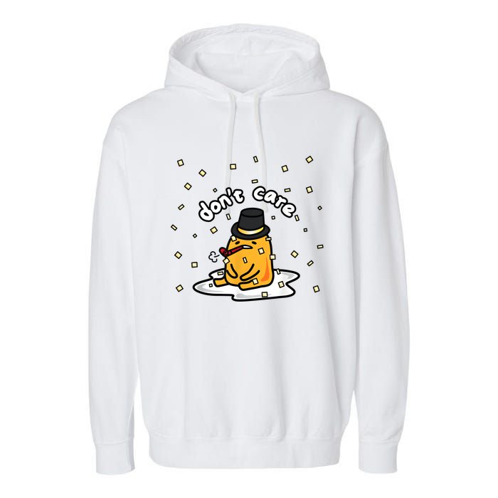 Gudetama The Lazy Egg Japan Don't Care Japan Garment-Dyed Fleece Hoodie