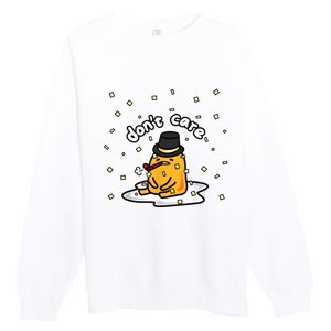 Gudetama The Lazy Egg Japan Don't Care Japan Premium Crewneck Sweatshirt