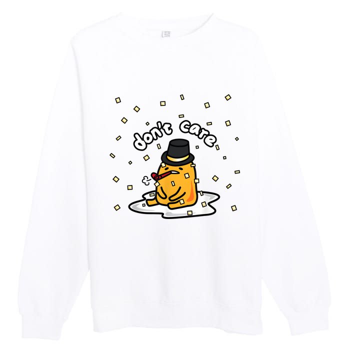 Gudetama The Lazy Egg Japan Don't Care Japan Premium Crewneck Sweatshirt