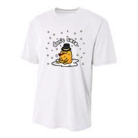 Gudetama The Lazy Egg Japan Don't Care Japan Youth Performance Sprint T-Shirt