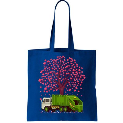 Garbage Truck Lover Heart Tree Garbage Truck Valentine's Day Cute Gift Tote Bag