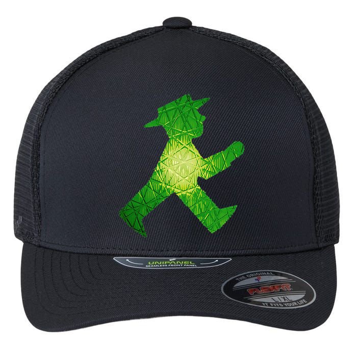 Green Traffic Light Man Ampelmann GrüN Flexfit Unipanel Trucker Cap