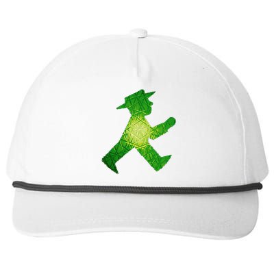 Green Traffic Light Man Ampelmann GrüN Snapback Five-Panel Rope Hat