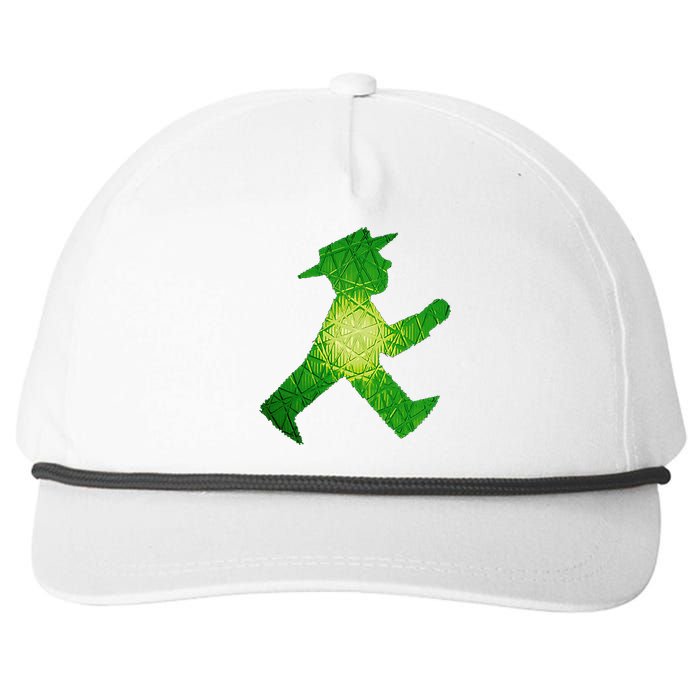 Green Traffic Light Man Ampelmann GrüN Snapback Five-Panel Rope Hat