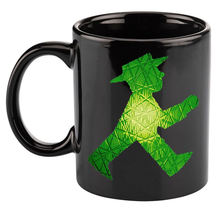 Green Traffic Light Man Ampelmann GrüN 11oz C Handle Ceramic Mug