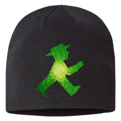 Green Traffic Light Man Ampelmann GrüN Sustainable Beanie