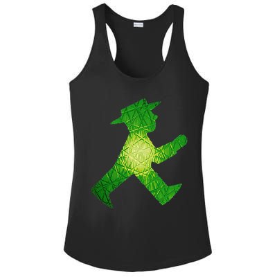 Green Traffic Light Man Ampelmann GrüN Ladies PosiCharge Competitor Racerback Tank