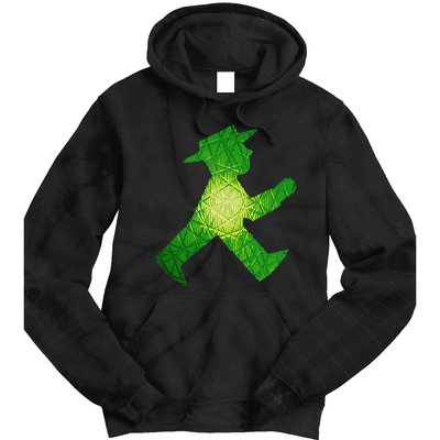 Green Traffic Light Man Ampelmann GrüN Tie Dye Hoodie