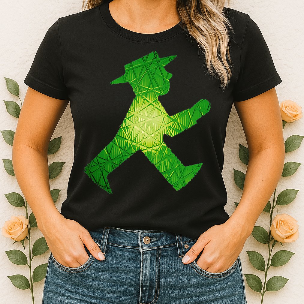 Green Traffic Light Man Ampelmann GrüN Womens T-Shirt