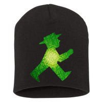 Green Traffic Light Man Ampelmann GrüN Short Acrylic Beanie