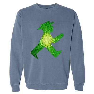 Green Traffic Light Man Ampelmann GrüN Garment-Dyed Sweatshirt