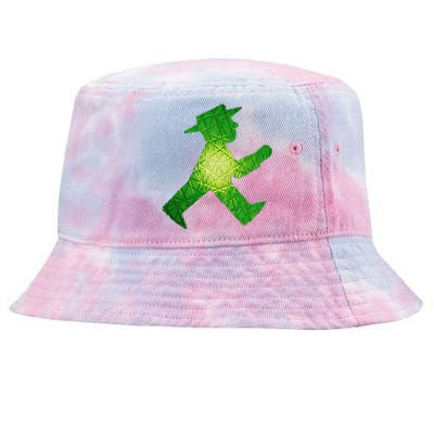 Green Traffic Light Man Ampelmann GrüN Tie-Dyed Bucket Hat