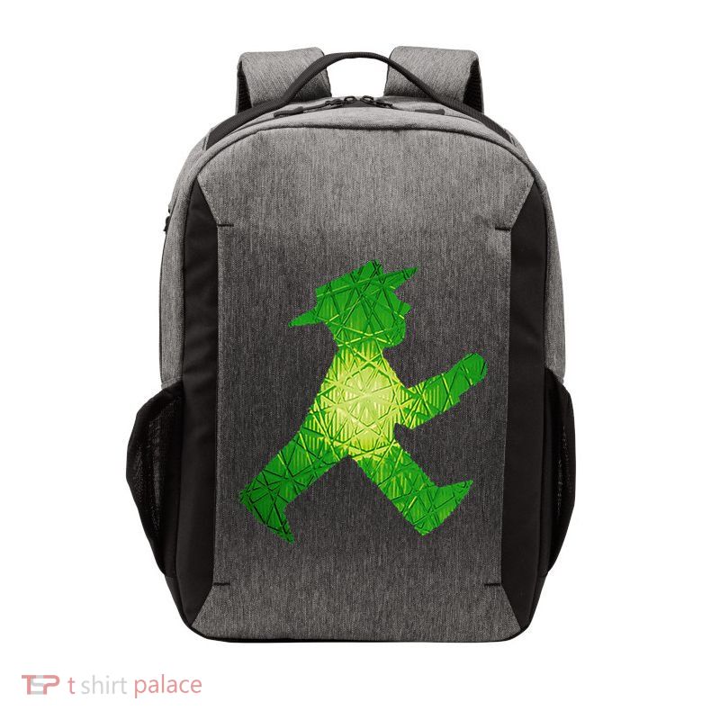 Green Traffic Light Man Ampelmann GrüN Vector Backpack