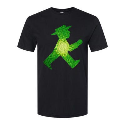 Green Traffic Light Man Ampelmann GrüN Softstyle® CVC T-Shirt