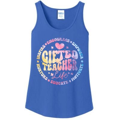 Gifted Teacher Life Appreciation Week Back To School Gift Ladies Essential Tank