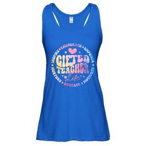 Gifted Teacher Life Appreciation Week Back To School Gift Ladies Essential Flowy Tank