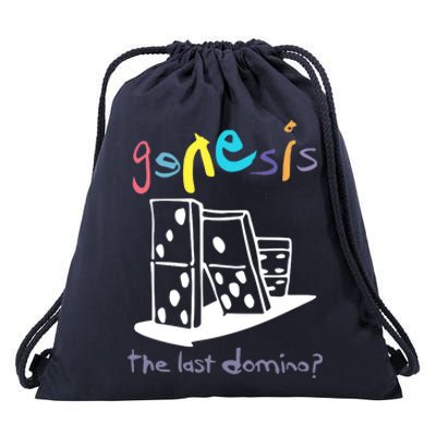 Genesis The Last Domino Drawstring Bag