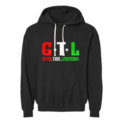 Gym Tan Laundry Gtl New Jersey Garden Nj Shore Italian Flag Garment-Dyed Fleece Hoodie
