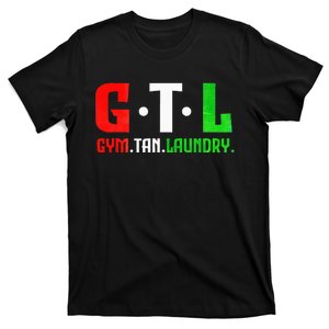 Gym Tan Laundry Gtl New Jersey Garden Nj Shore Italian Flag T-Shirt