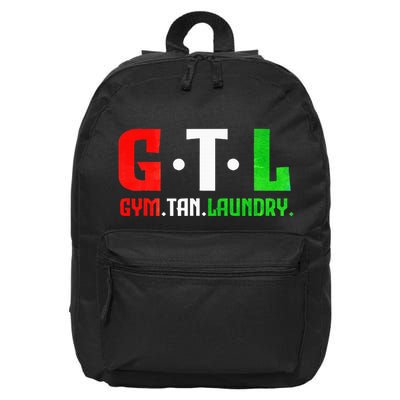 Gym Tan Laundry Gtl New Jersey Garden Nj Shore Italian Flag 16 in Basic Backpack