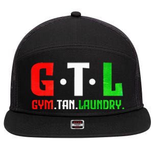 Gym Tan Laundry Gtl New Jersey Garden Nj Shore Italian Flag 7 Panel Mesh Trucker Snapback Hat