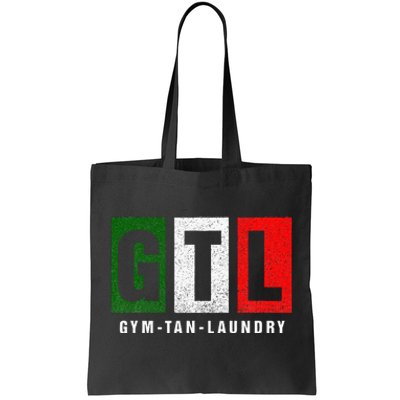 Gym Tan Laundry Gtl New Jersey Garden Nj Shore Italian Flag Tote Bag