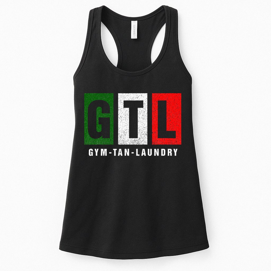 Gym Tan Laundry Gtl New Jersey Garden Nj Shore Italian Flag Womens Tank Top