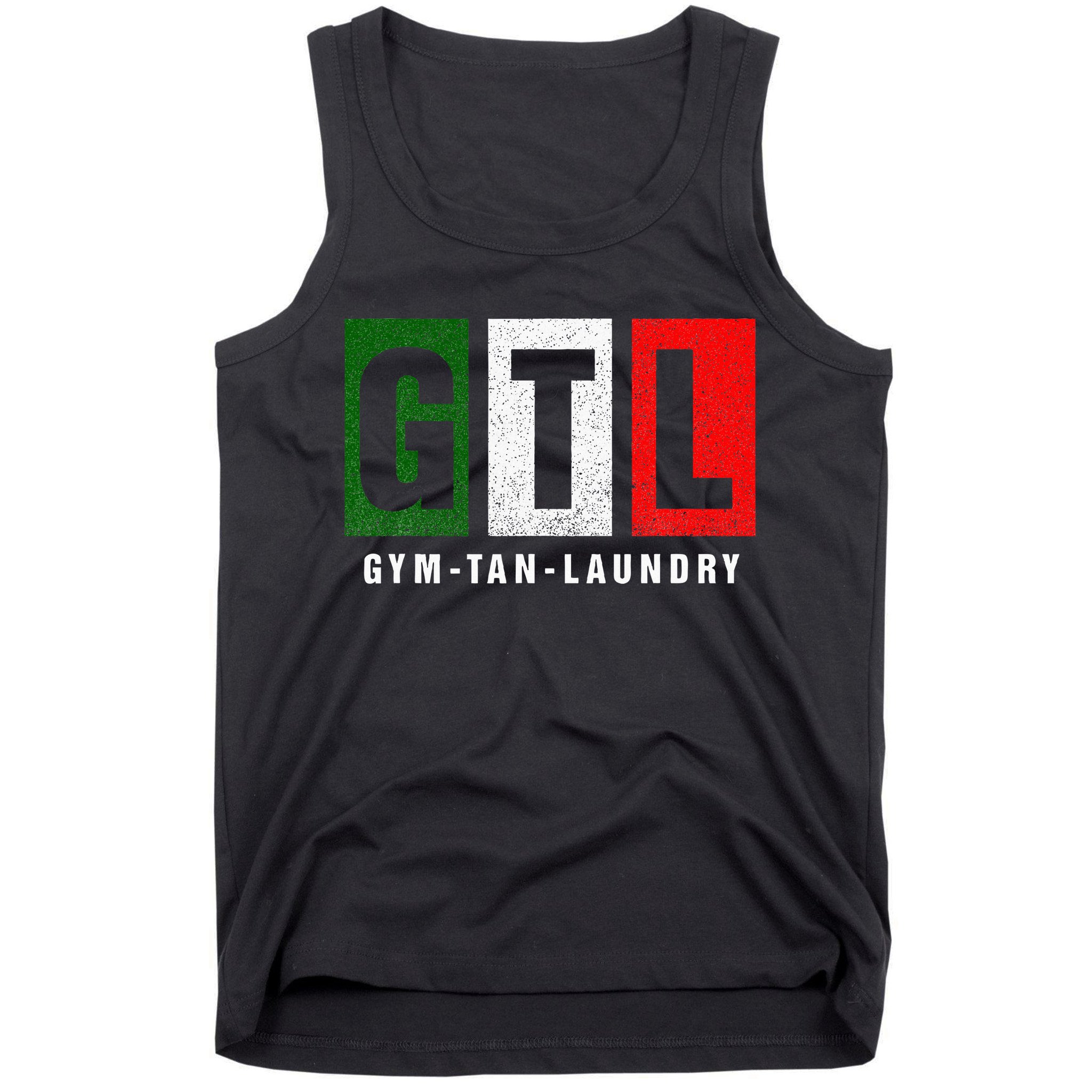 Gym Tan Laundry Gtl New Jersey Garden Nj Shore Italian Flag Tank Top