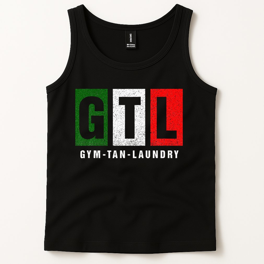 Gym Tan Laundry Gtl New Jersey Garden Nj Shore Italian Flag Tank Top
