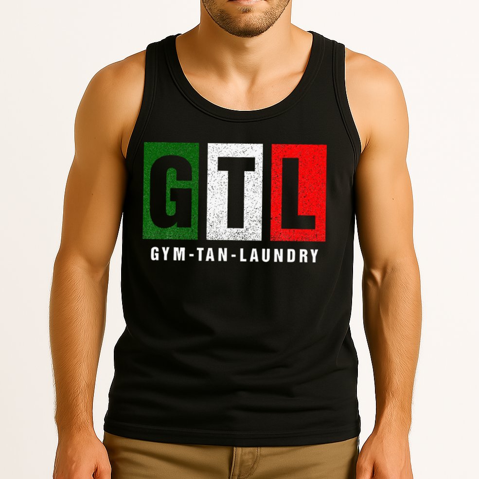Gym Tan Laundry Gtl New Jersey Garden Nj Shore Italian Flag Tank Top