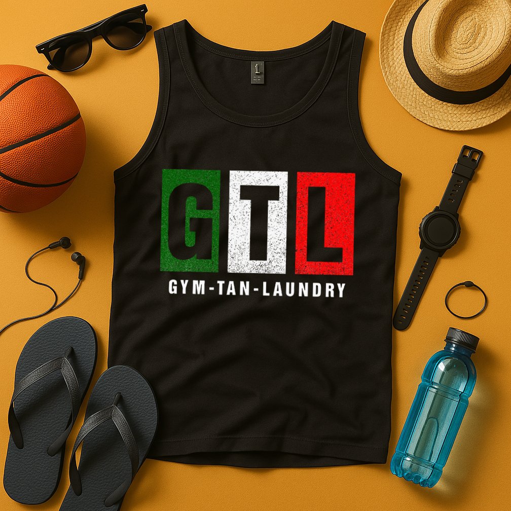 Gym Tan Laundry Gtl New Jersey Garden Nj Shore Italian Flag Tank Top